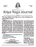 Click to view Kriya Yoga Journal - Volume 30 Number 2 -  Summer - 2023