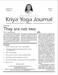 Click to view Kriya Yoga Journal - Volume 20 Number 4 -  Winter 2014