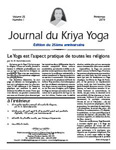 Journal du Kriya Yoga de Babaji - Volume 26 Numéro 1 - Printemps 2019