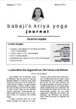 Babaji's Kriya Yoga Journal - Jahrgang 17 – Nr. 4 - Winter 2010