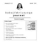 Babaji's Kriya Yoga Journal - Jahrgang 23 – Nr. 2 - Sommer 2016