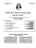 Babaji's Kriya Yoga Journal - Jahrgang 28 – Nr. 2 - Sommer 2021