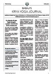 Il Giornale del Kriya Yoga di Babaji - Volume 32 Numero 1 - Primavera - 2025