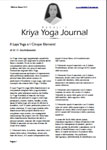 Il Giornale del Kriya Yoga di Babaji - Volume 22 Numero 1 - Primavera - 2015