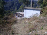 Himalayan village of Budhna 2015 - Existing school with stone materials (click image to enlarge)